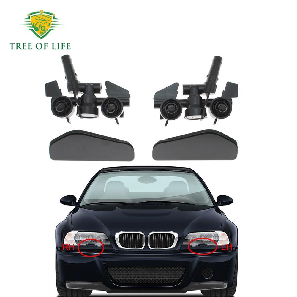Tampa Da Arruela Do Farol Dianteiro , Bico De Spray Para BMW Série 3 E46 323i 325i 330i 1997 1998 1999 2000 2001 2002 20