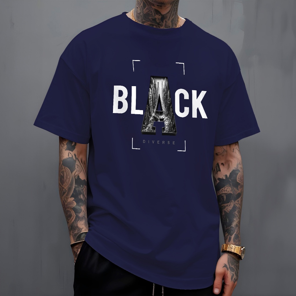 Camiseta Masculina Metropolis Black Camisa City Streetwear Manfinity 100% Algodão 30.1