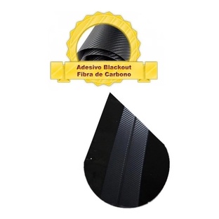 Adesivo Blackout Coluna Porta Fibra De Carbono Honda City