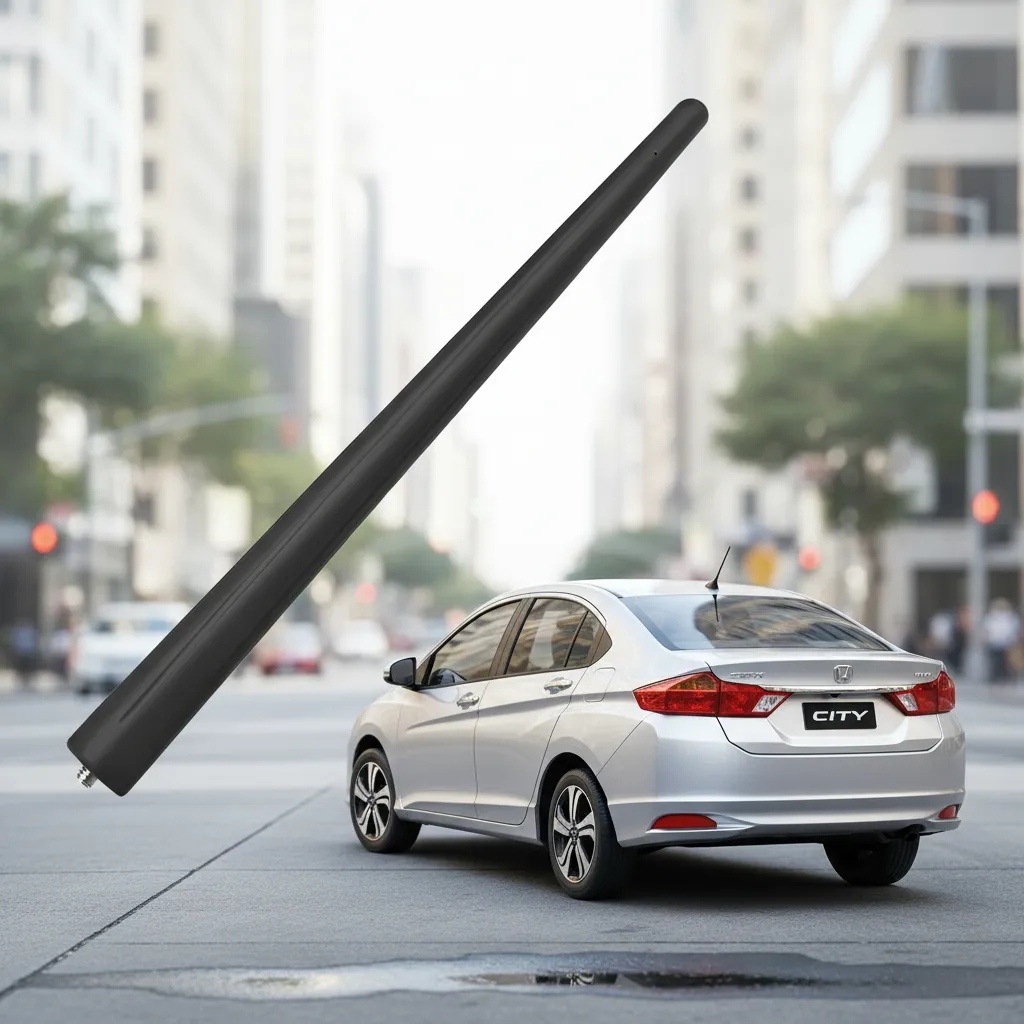 Haste Antena Honda City 2015 2016 2017 2018 E 2019 Preto