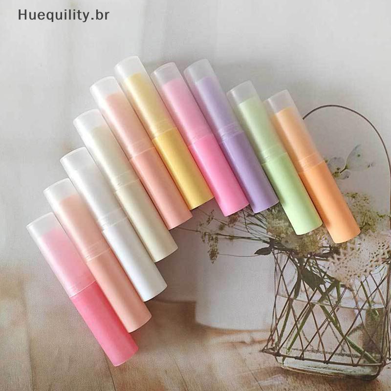 HUEQU 5 Pçs/Lote 3g Recipiente De Bálsamo Labial Com Tampas Mini Vazio Lip Balm Stick Tubo Batom