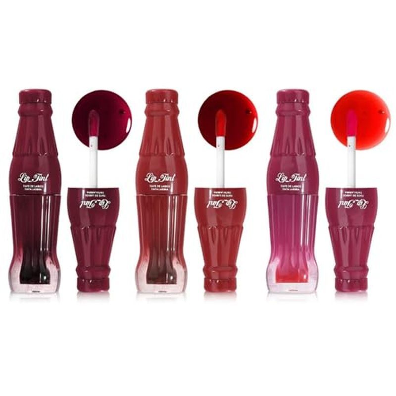 Conjunto De Tonalidade Labial , Mini Batom Líquido De 3 Cores , Fórmula Hidratante Transparente Multi Stick Para Bochech