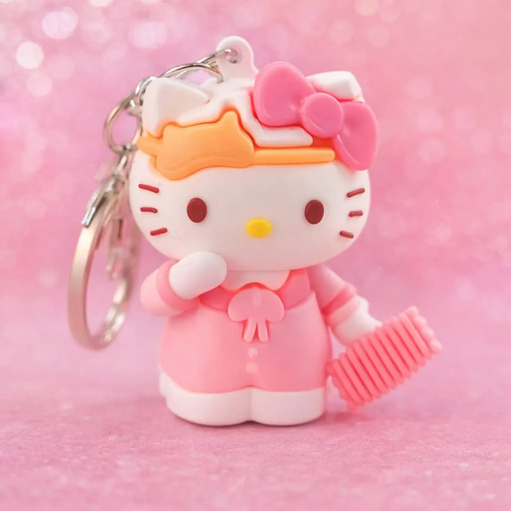 Chaveiro Hello Kitty Rosa Sanrio Chaveiro Kawaii Vi Pink