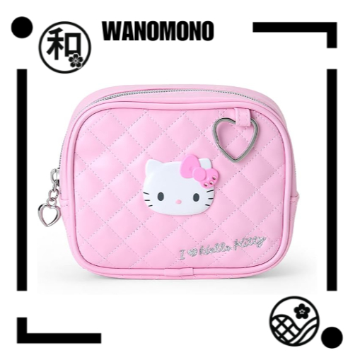 Bolsa SANRIO De Qualidade Do Japão (Eu Amo Hello Kitty) Color_pink_blackdireto