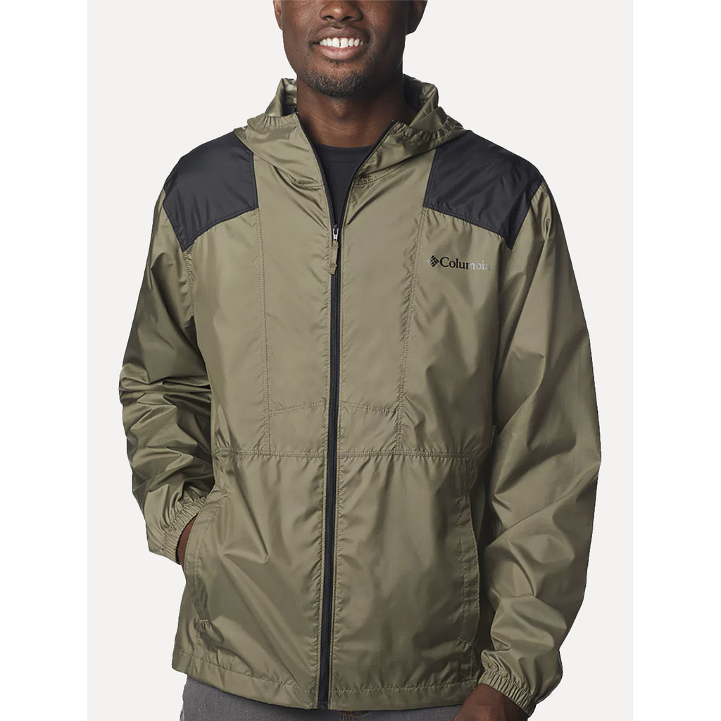 Jaqueta Columbia Masculina Corta Vento Flashback Windbreaker Original Verde Escuro