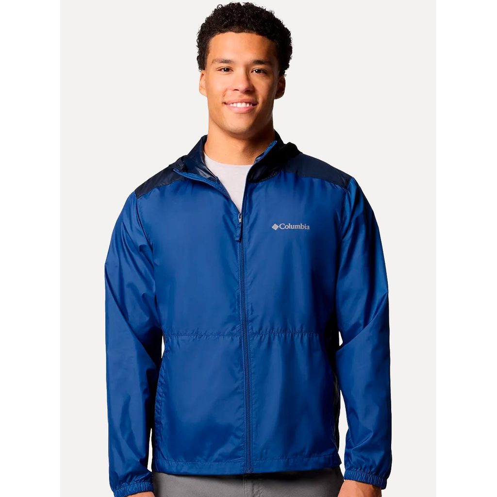 Jaqueta Columbia Masculina Discovery Loop Windbreaker Royal/Marinho Original
