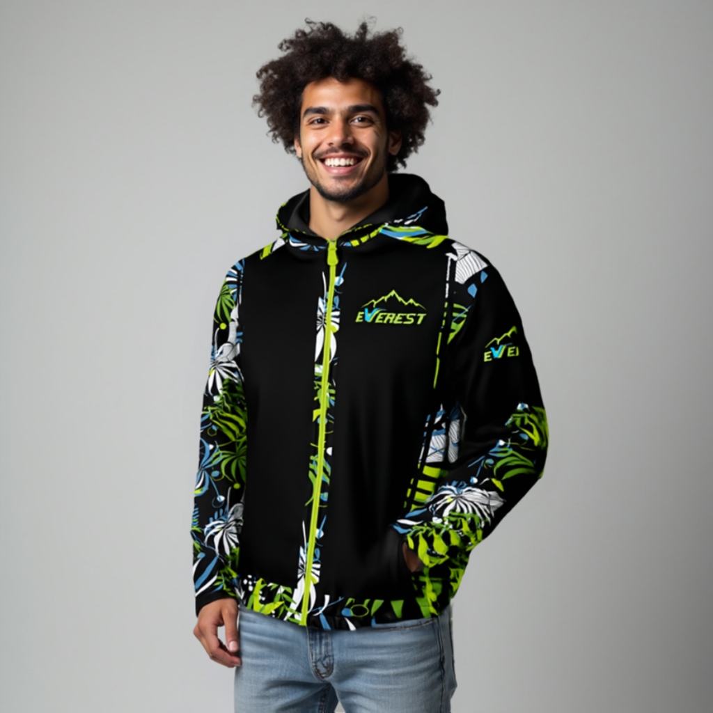 Jaqueta Corta Vento Masculina Ultra Leve Capuz  Windbreaker Preto