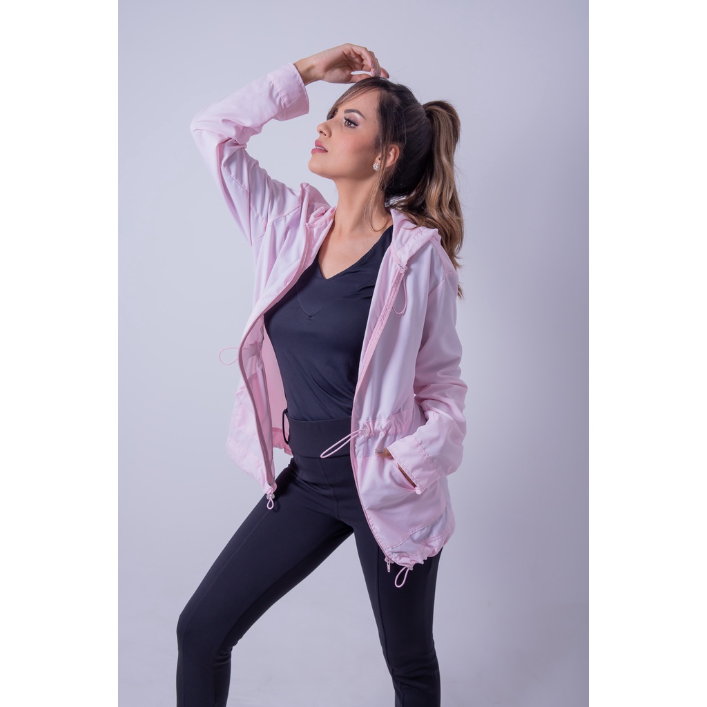 Jaqueta Feminina Parka Corta vento Impar Windbreaker
