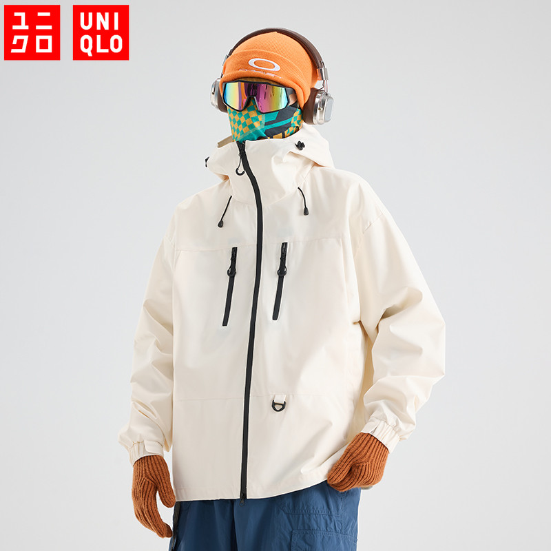 Uniqlo Jaquetas De Esqui Casaco Impermeável À Prova De Vento Das Homem Casacos Windbreaker Ao Ar Livre