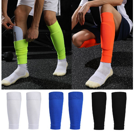 Kit2 Meiãos Suporte Para Caneleira Cortado Canelito Futebol Meia Par Cores
