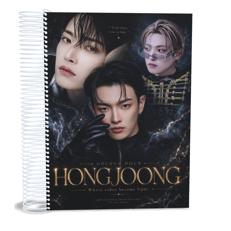 Kim Hongjoong Caderno Universitário 10 Matérias Ateez