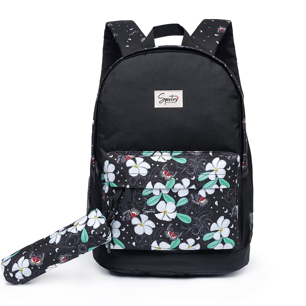 Kit Mochila Bolsa Escolar Spector E Estojo Reforçada Juvenil