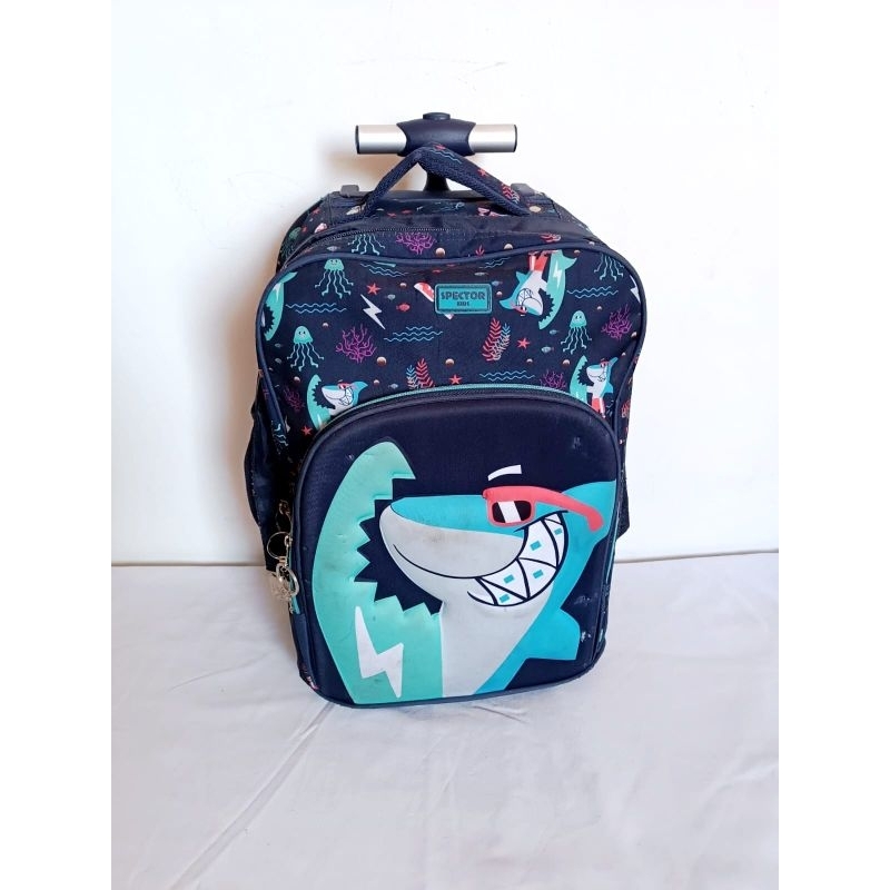 Mochila Infantil de Rodinhas Tubarão Spector Kids