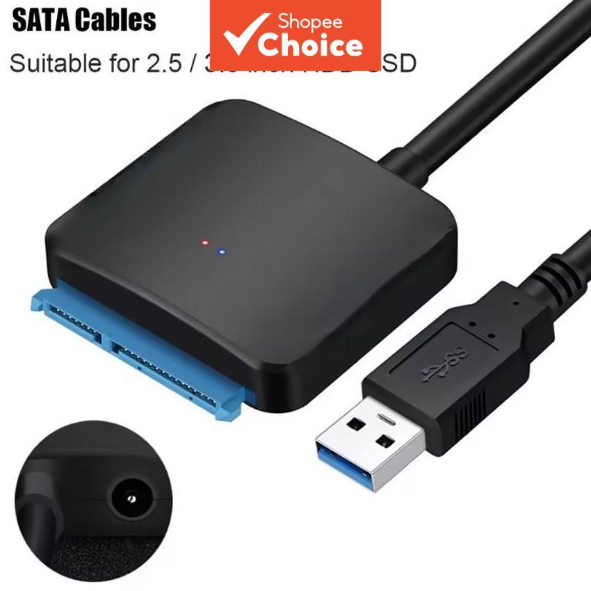 Cabo Adaptador SATA Para USB 3.0 Conversor De Disco Rígido SSD HDD De 2,5/3,5 Polegadas Com Suporte UASP De Alimentação