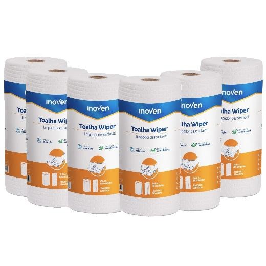 6 Panos De Limpeza Wiper TW2840 Rolo kit com 88 Panos Inoven