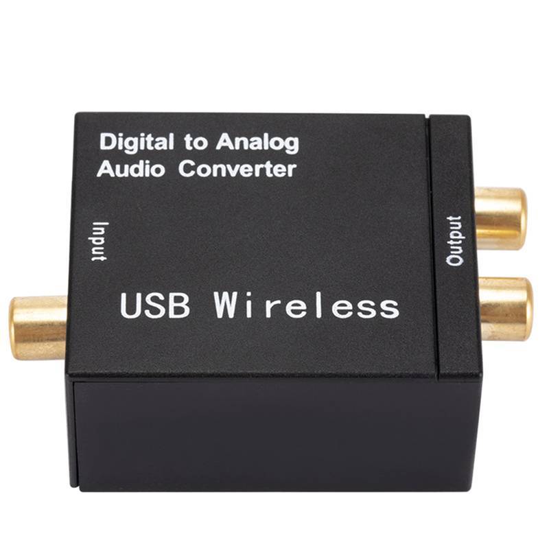 [kaan] Conversor De Áudio Digital Para Analógico Coaxial Toslink De Fibra Óptica RCA BR