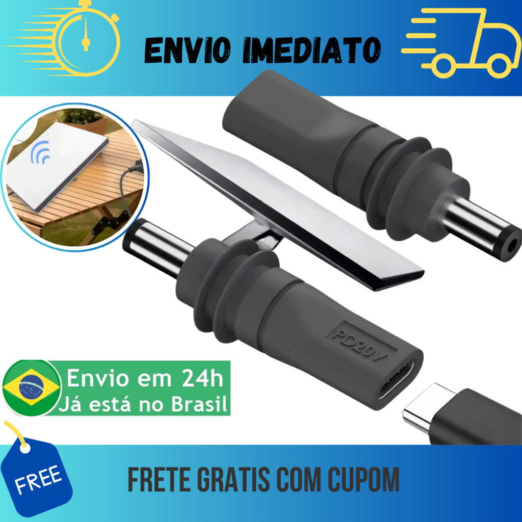 Adaptador Usb-c Para DC Starlink Mini PD 100W À Prova Dágua Cabo de Alimentação Energia Powerbank