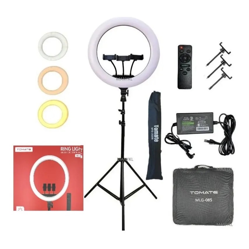 ILUMINADOR Ring Light LED 18 Poregadas Reclinavel PARA  Micropgmentação Maquiagem youtube com nota fiscal