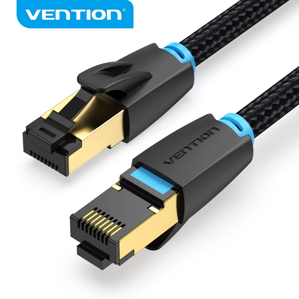 Vention Cat8 De Rede Cabo Ethernet 10 metros 20 metros 30 metros 40 Gbps Internet LAN SFTP Patch Cable RJ45