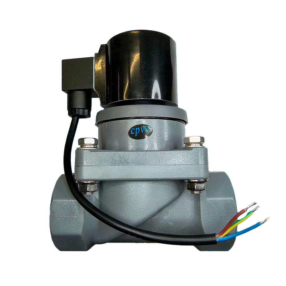 Válvula Solenoide 2/2 Vias VITON 2 Polegadas Em CPVC