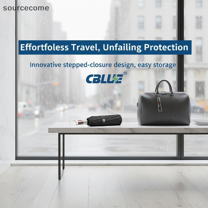 [sourcecome] Cblue New Upgrade Guarda-Chuva Automático De 80 Costelas Com Design Anti-Rebote Tipo Gancho handl Boutique
