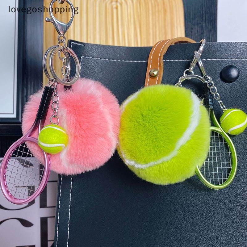 [lovego] Chaveiro De Tênis Fofo Bola De Pelúcia Bolsa Escolar Pingente Enfeites Pendurados Para Presente De Menina Acess