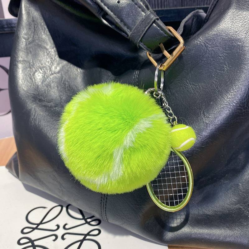[Dhiint] Chaveiro De Tênis Fofo Bola De Pelúcia Bolsa Escolar Pingente Enfeites Pendurados Para Presente De Menina Acess