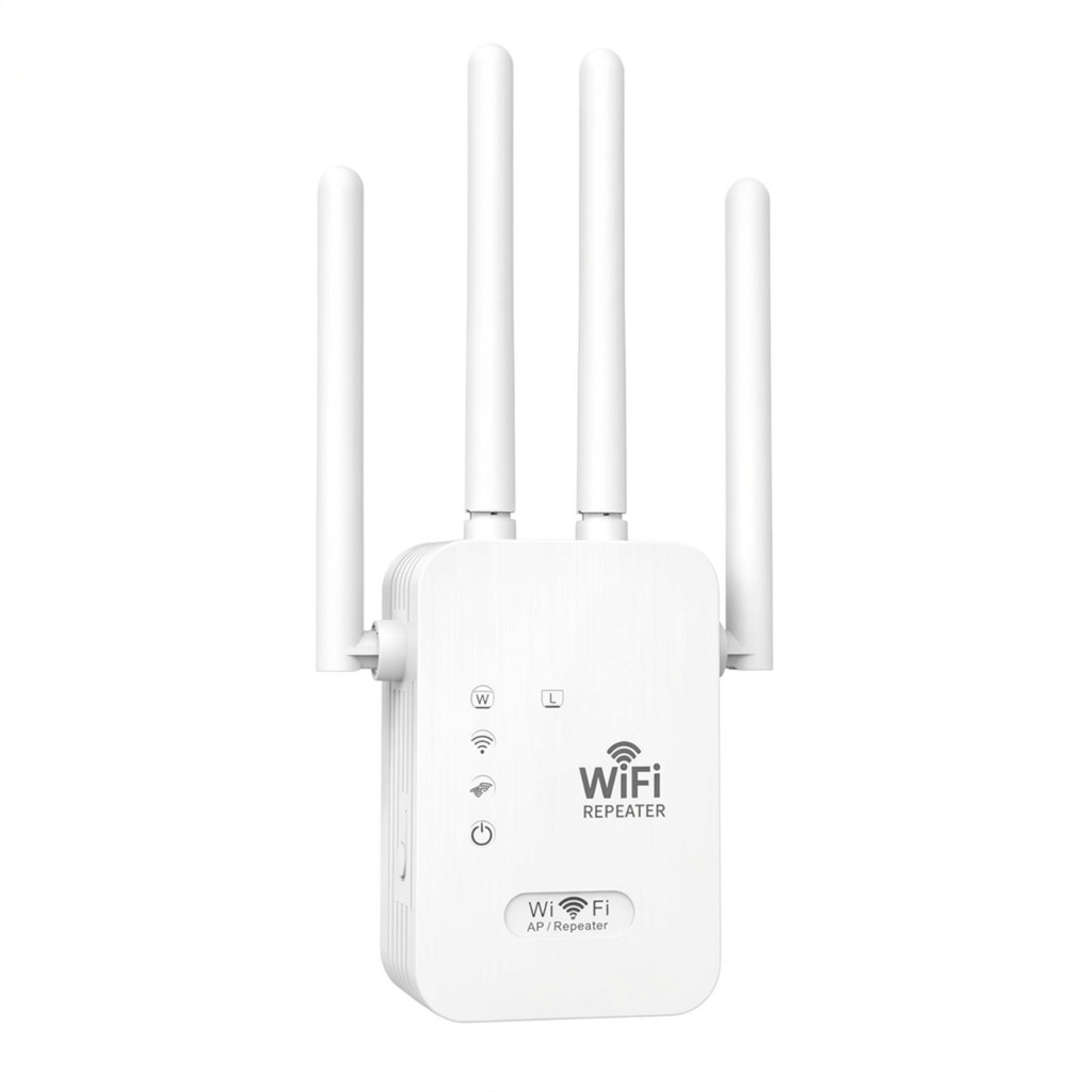 Repetidor WiFi 300Mbps 4 Antenas Amplificador Sinal Roteador 2.4GHz