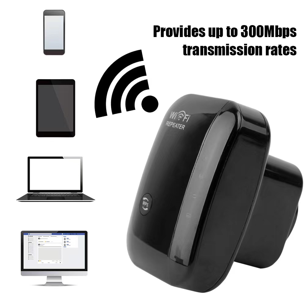 300M Repetidor Sem Fio Wi-Fi Extender Amplificador De Longo Alcance WPS Router Access Point 300Mbps