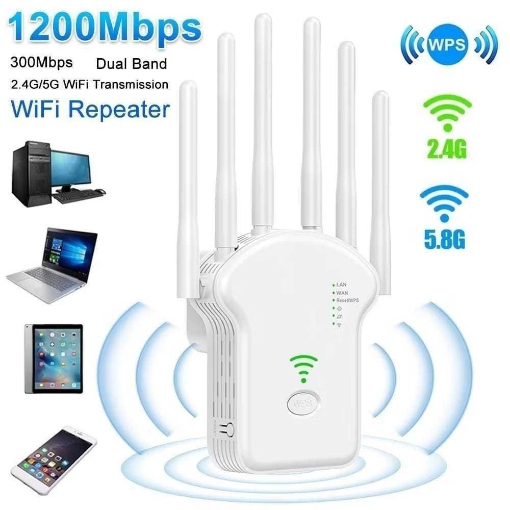Repetidor Wifi 300 Mbps 6 Antenas Roteador Amplificador De Sinal Modem