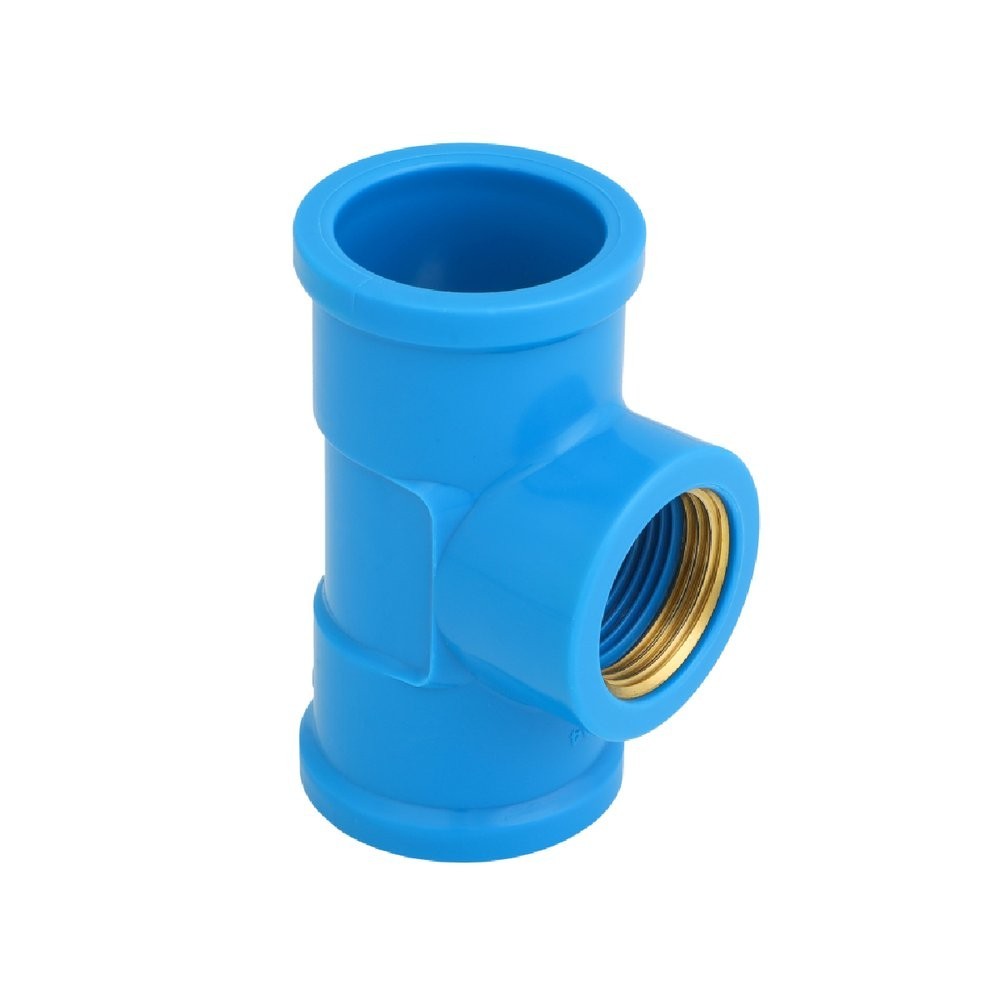 Tee Azul Bucha Latao Krona 32mm x 3/4