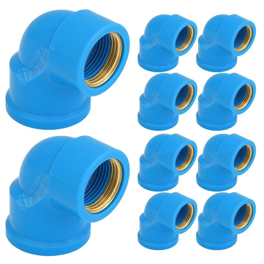 Joelho Azul Bucha Latão 32mm x 3/4