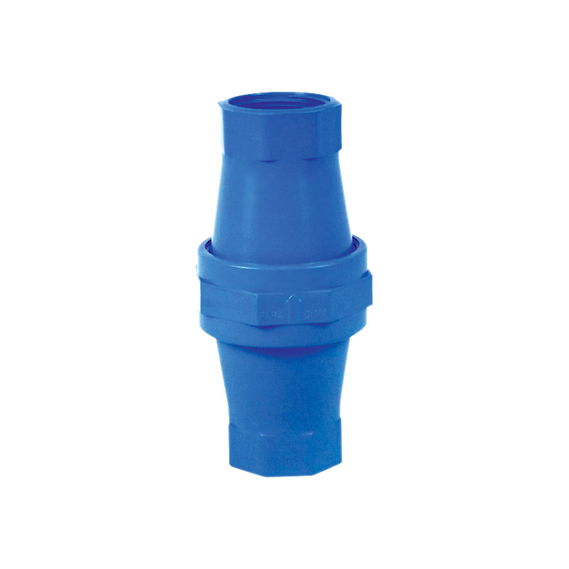 Válvula Retenção 1 Polegada Roscavel 32mm Pvc Azul Irrigação
