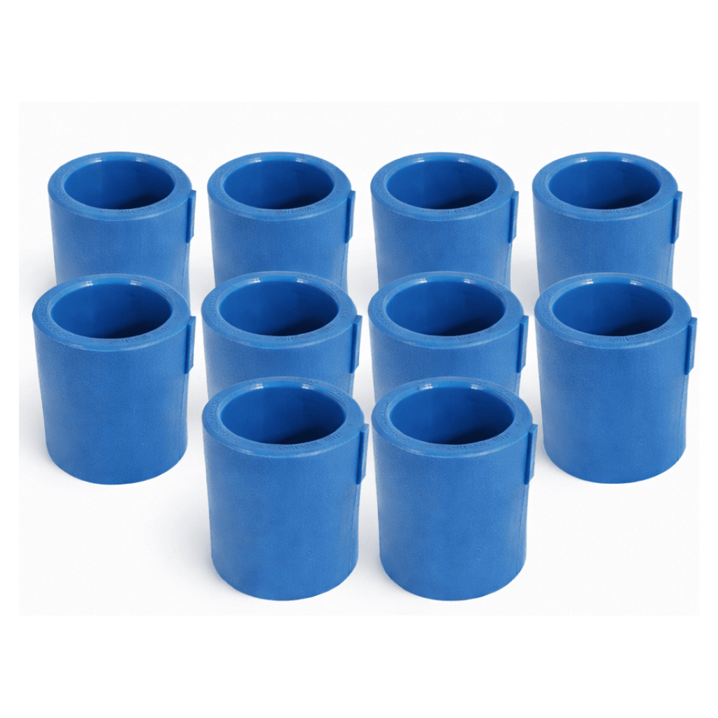 KIT 10 Luvas PPR Azul 32mm TopFusion para Ar Comprimido