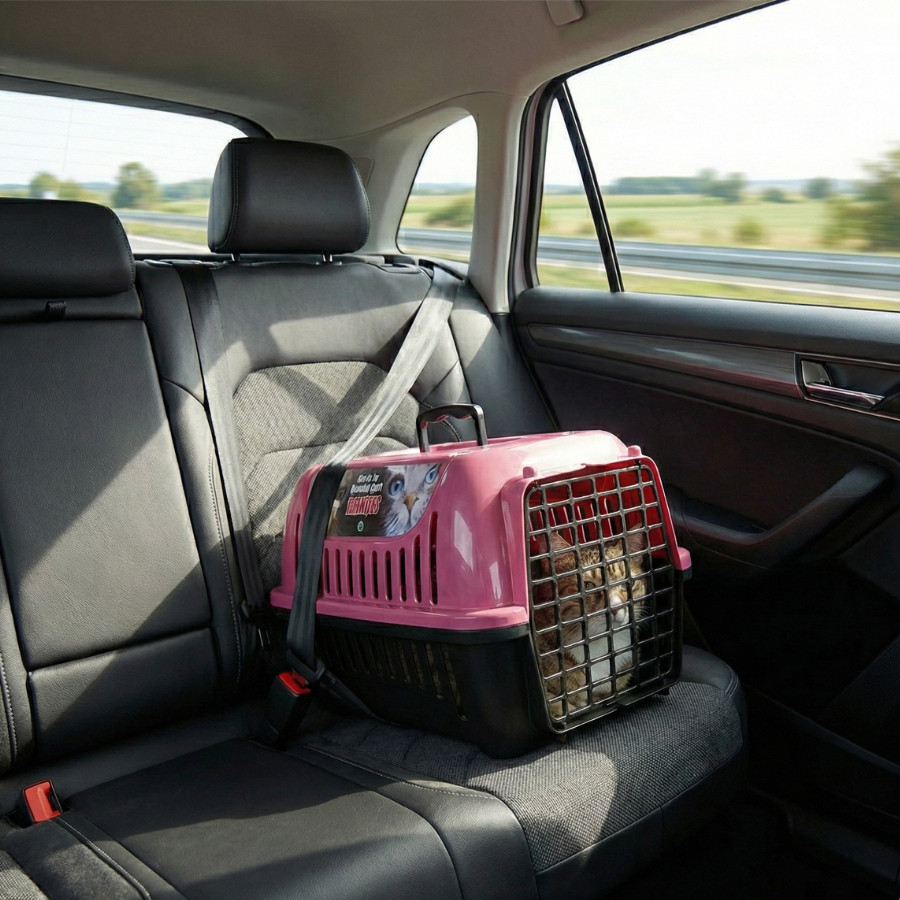 Caixa Transporte Coelho Gato Cachorro Viagem Segura N1