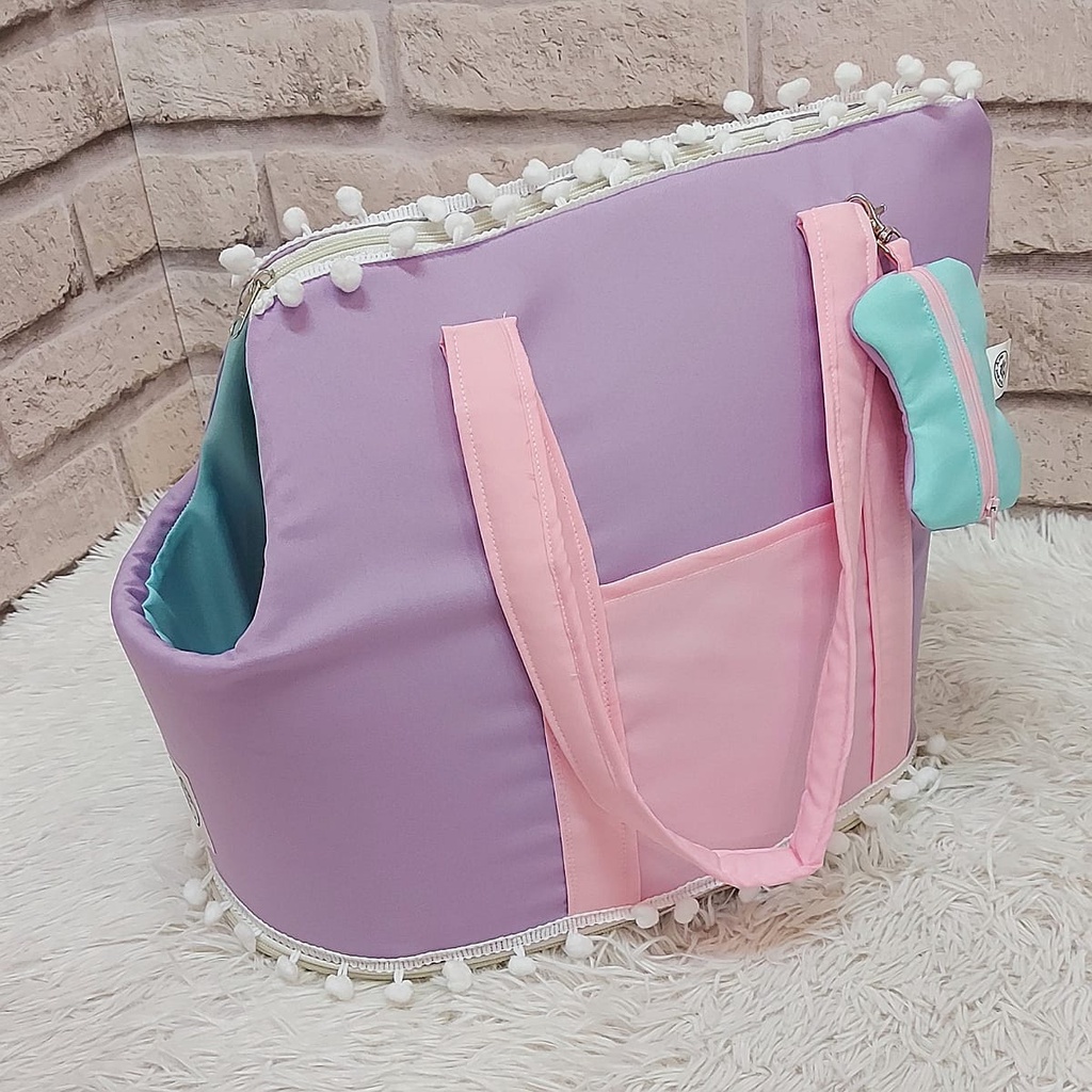 Bolsa Transporte Cães Cachorros Gatos Bolsinha Pet