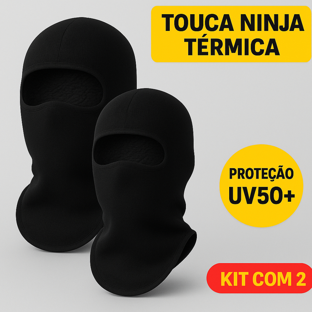 Kit 2 unidades Touca Balaclava Peluciada com Proteção UV