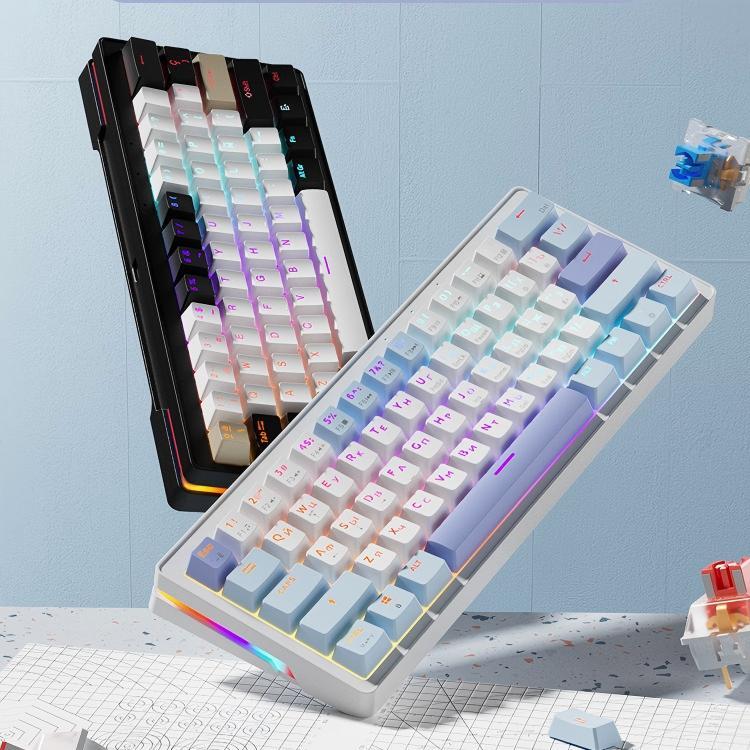 Teclado Mecânico Gamer 60% Silencioso 61 Teclas ABNT2 RGB Hot Swap Anti Ghosting Para Jogos Compatível PC Xbox PS4 Mac
