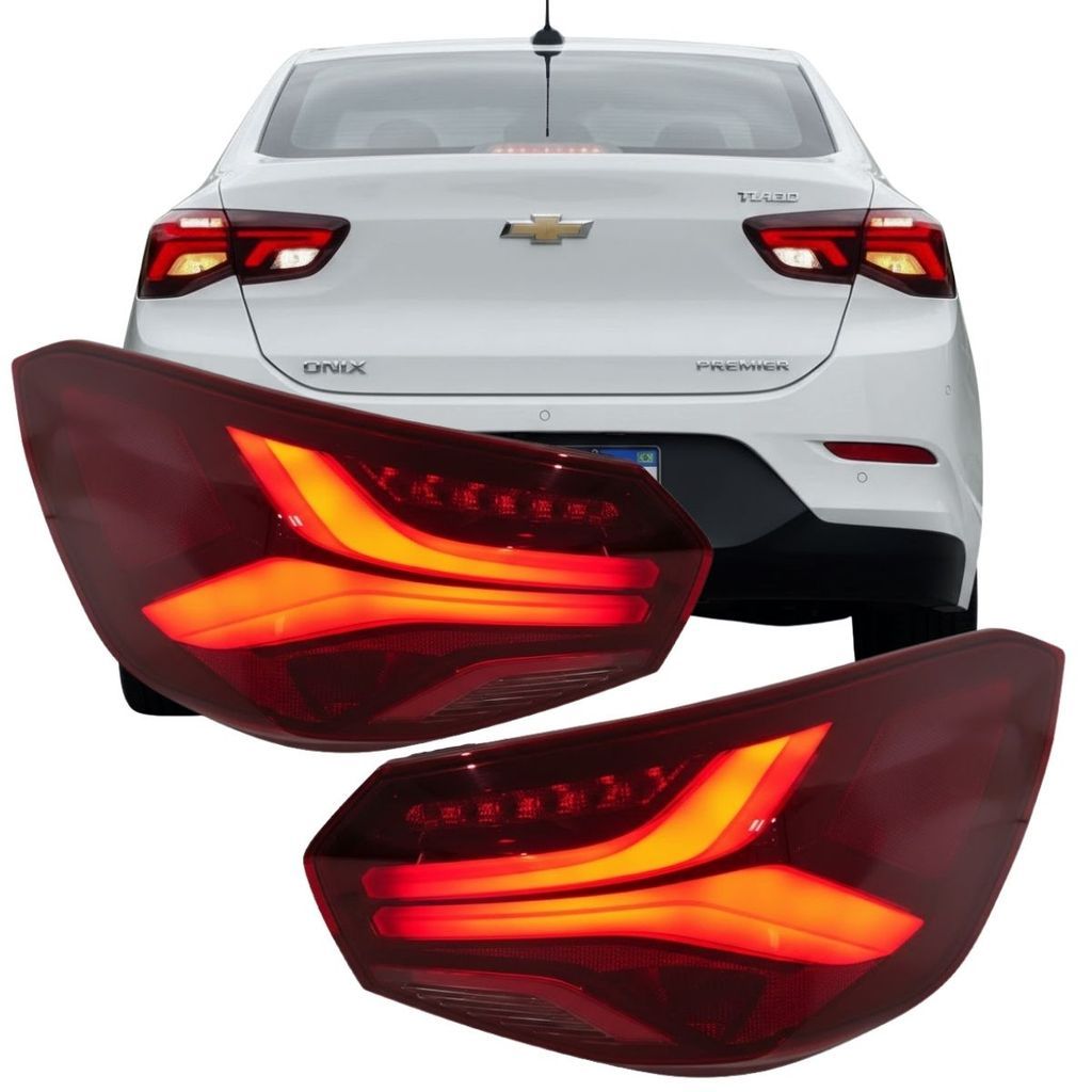 Lanterna Traseira com LED Chevrolet Onix Plus Sedan 2020 a 2026
