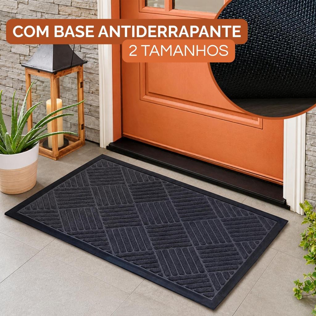 Capacho Tapete Porta De Entrada Emborrachado Antiderrapante Decorativo Habitat