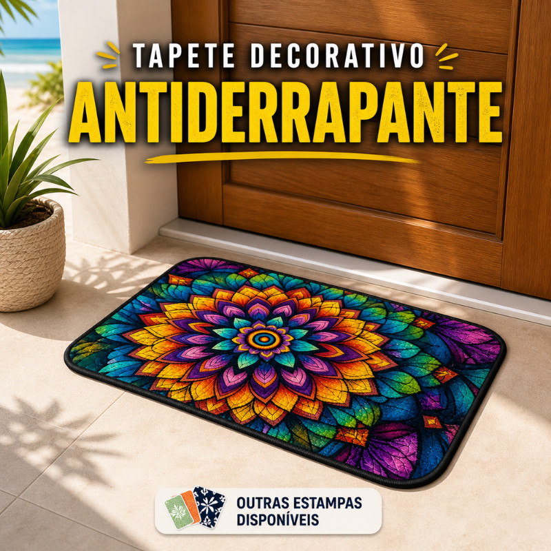 Tapete de Entrada Antiderrapante 35x58cm Decorativo Lavável Cozinha Porta Casa Moderno |N5608| Pronta Entrega