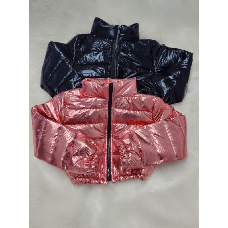 JAQUETA PUFFER METALIZADA MINI BLOGUEIRINHA 4 AO 10