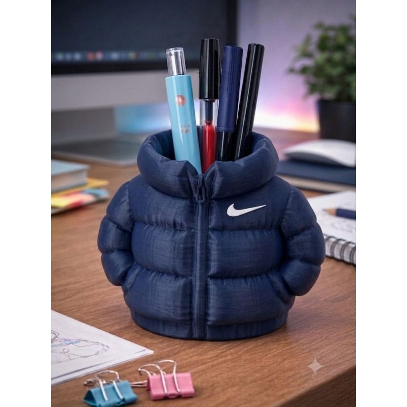 ​Porta-Canetas Criativo Mini Jaqueta Puffer