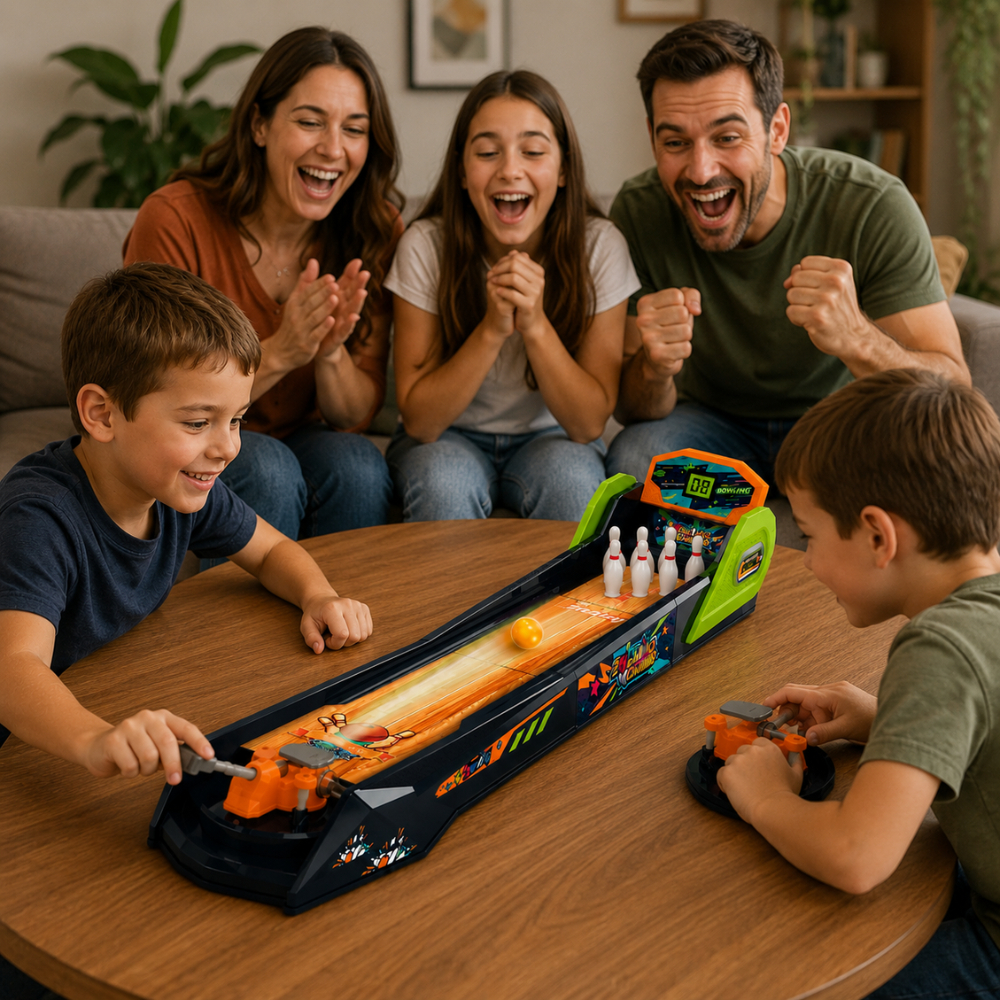 Jogo Boliche Infantil Brinquedo Arcade Resistente Divertido Educativo