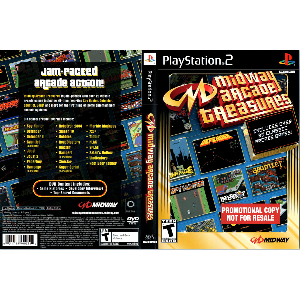 Midway Arcade Treasure - PS2