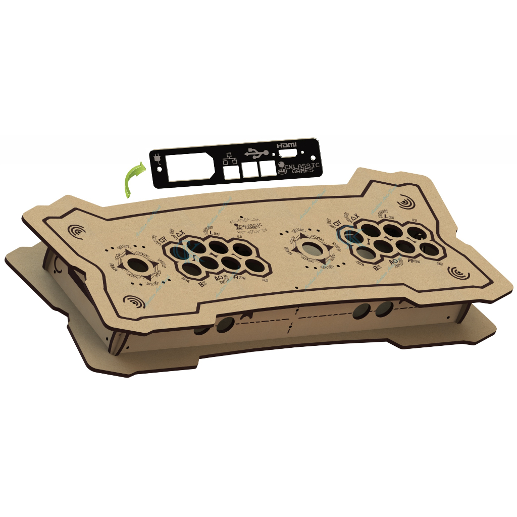 Caixa 2 Players arcade MDF 6mm