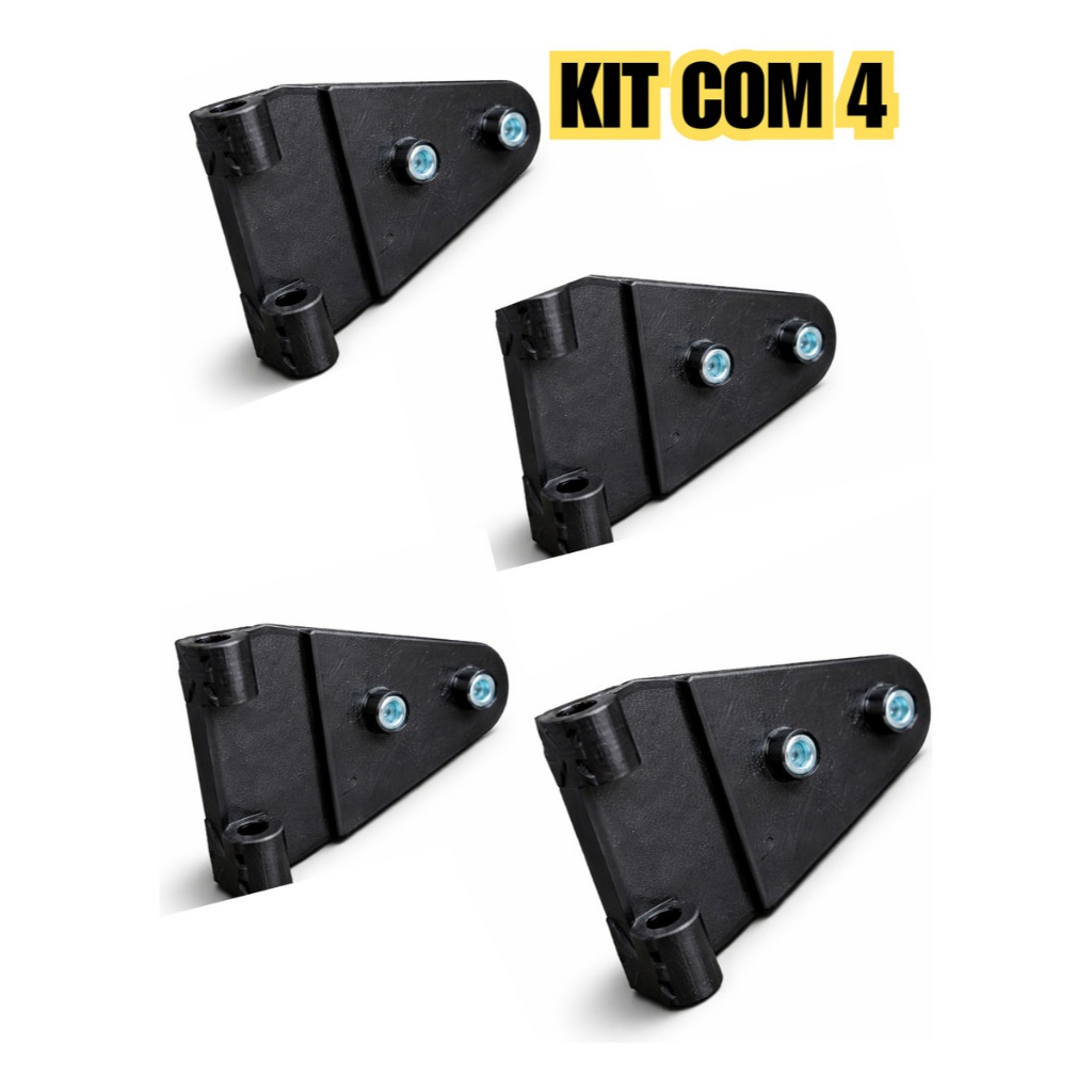 Kit 4 Dobradiças Da Porta Trator New Holland Tl Case Farmall