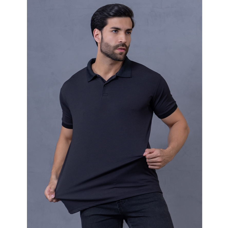 Camisa Polo Masculina Modal Com Poliamida Tecnológica Anti-Odor Tecido Fresco Com Elastano