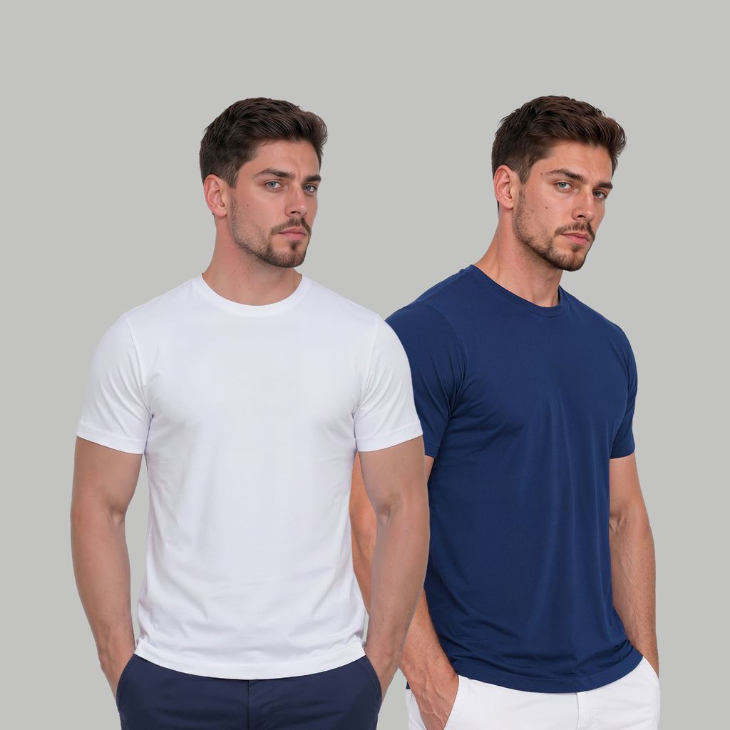 Kit 2 Camiseta  Tech Modal Masculina Anti Odor Camisa Camisa Com Elastano Não Amassa