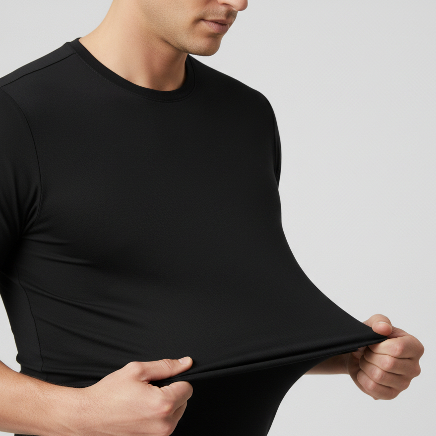 Kit 2 Camiseta Masculina Modal T-Shirt Basica Elastano Super Premium - Não amassa e Anti-Odor